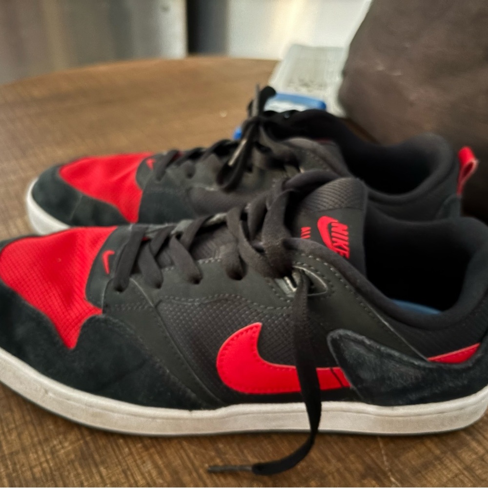 Nike Black and Red Athletic Shoes